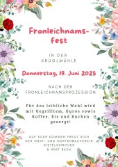 Fronleichnamsfest - OGV Dietelskirchen